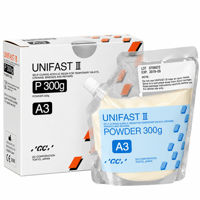 Unifast III GC poudre 300 gr résine provisoire longue durée