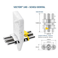 Vector 140 vérin orthodontique Scheu Dental 10 pièces technique