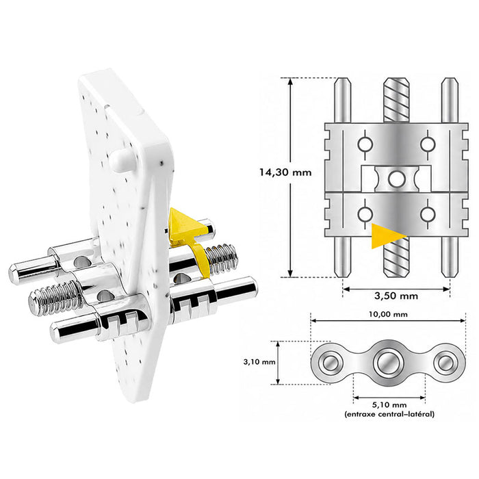 Vector 200 mini vérin orthodontique Scheu Dental - 10 pièces