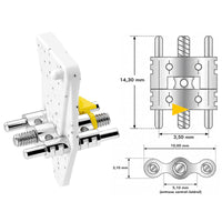 Vector 200 mini vérin orthodontique Scheu Dental - 10 pièces dessin technique