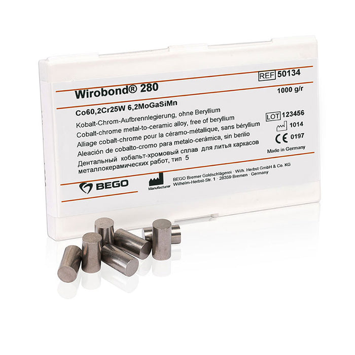 Wiroblond 280 Armatura in ceramica in metallo Bego - nichel senza non -béryllié.