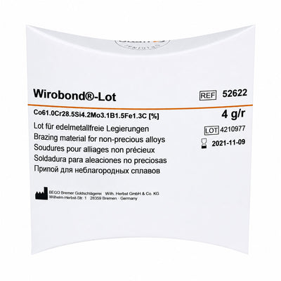 Soudure Wirobond lot Bego baguettes  armature pour céramique pochette