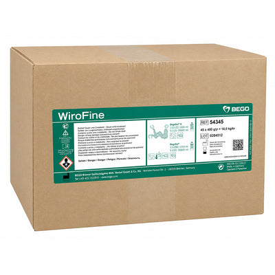 Wirofine revêtement stellite Bego chauffe rapide ou normale carton