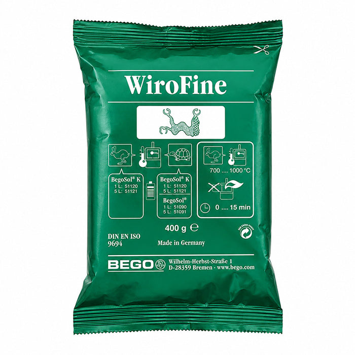 Wirofine revêtement stellite Bego chauffe rapide ou normale sachet 400 gr
