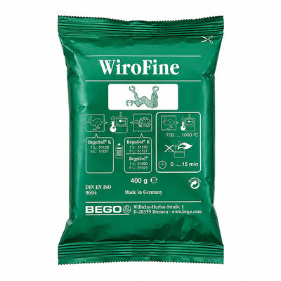 Wirofine revêtement stellite Bego chauffe rapide ou normale sachet 400 gr