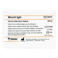 Wiron Light nouvel alliage céramique nickel chrome Bego sans beryllium