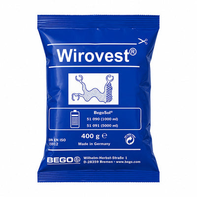 Wirovest revêtement stellite Bego duplication gélatine