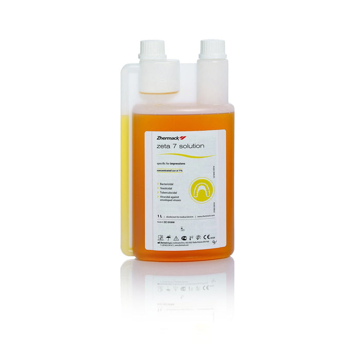 Zeta 7 Solution 1 Litre - Recharge Désinfectant Empreintes - Massilia Dental - Fournitures Matériel Cabinet Dentaire