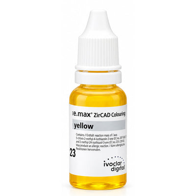 Indicateur coloré Jaune Ivoclar pour infiltration au pinceau de zircone avant frittage