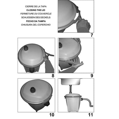 alt="Bac de décantation sous évier 19 litres Mestra"